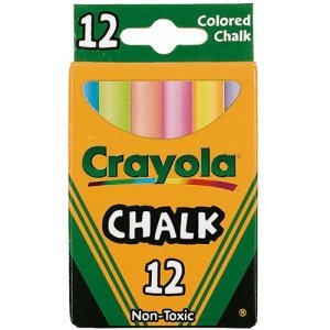 crayola colored chalk, colored chalk