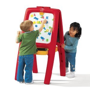 Kids Chalkboard and Magnetic Board